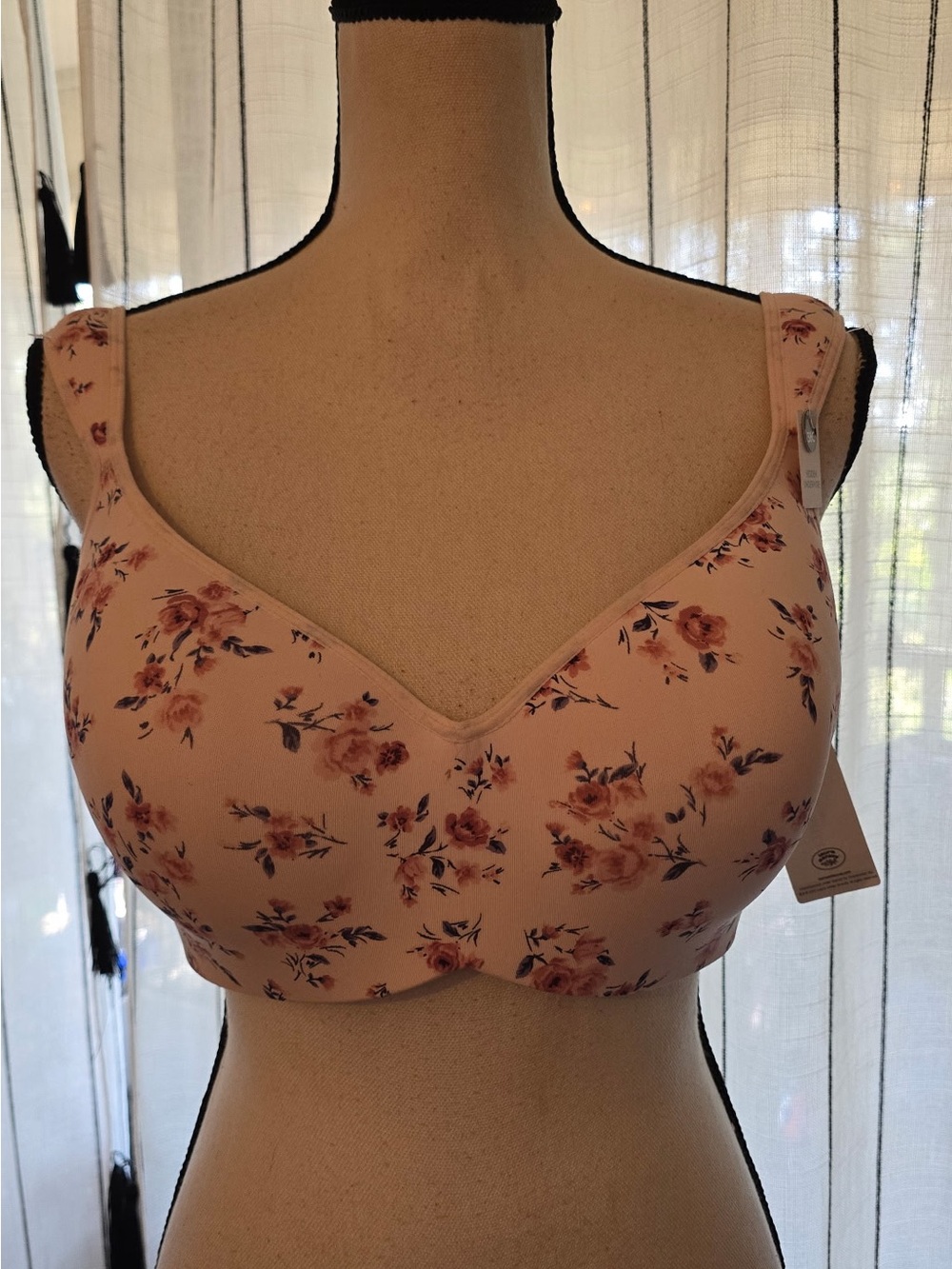 Laura Ashley Pink Floral Wireless Bra